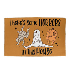 There's Some Horrors In This House Halloween Welcome Mat