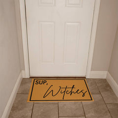 Sup Witches Halloween Welcome Mat