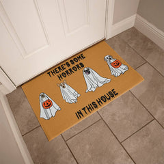 Puppy Halloween Welcome Mat