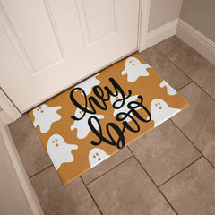 Hey Boo Halloween Welcome Mat