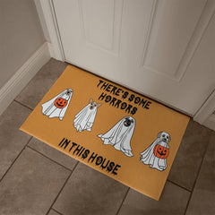 Puppy Halloween Welcome Mat