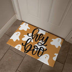 Hey Boo Halloween Welcome Mat