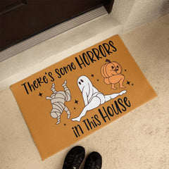 There's Some Horrors In This House Halloween Welcome Mat