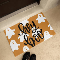 Hey Boo Halloween Welcome Mat