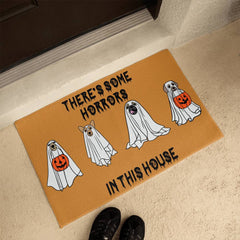 Puppy Halloween Welcome Mat